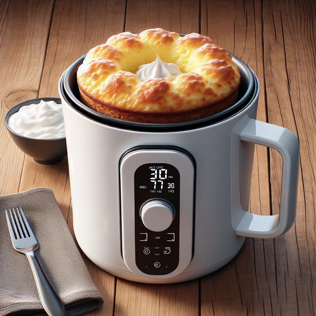 Bolo de caneca na air fryer (fofinho em 7 minutos)