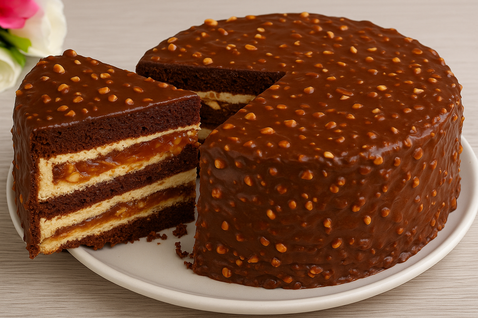 Bolo snickers: uma delícia recheada de sabor