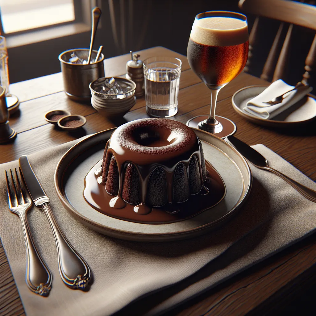 **Bolo Vulcão de Chocolate Cremoso**