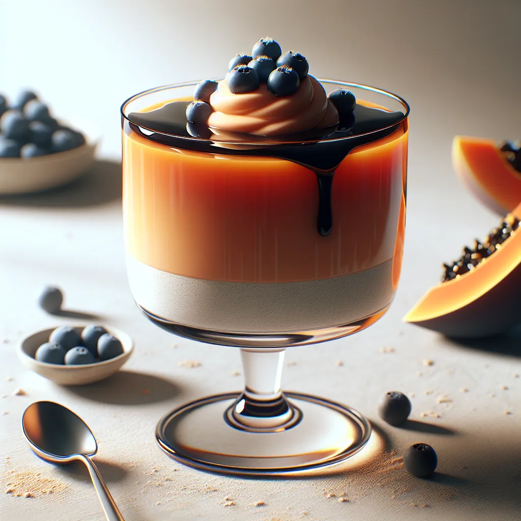 Creme de Papaia com Licor de Cassis