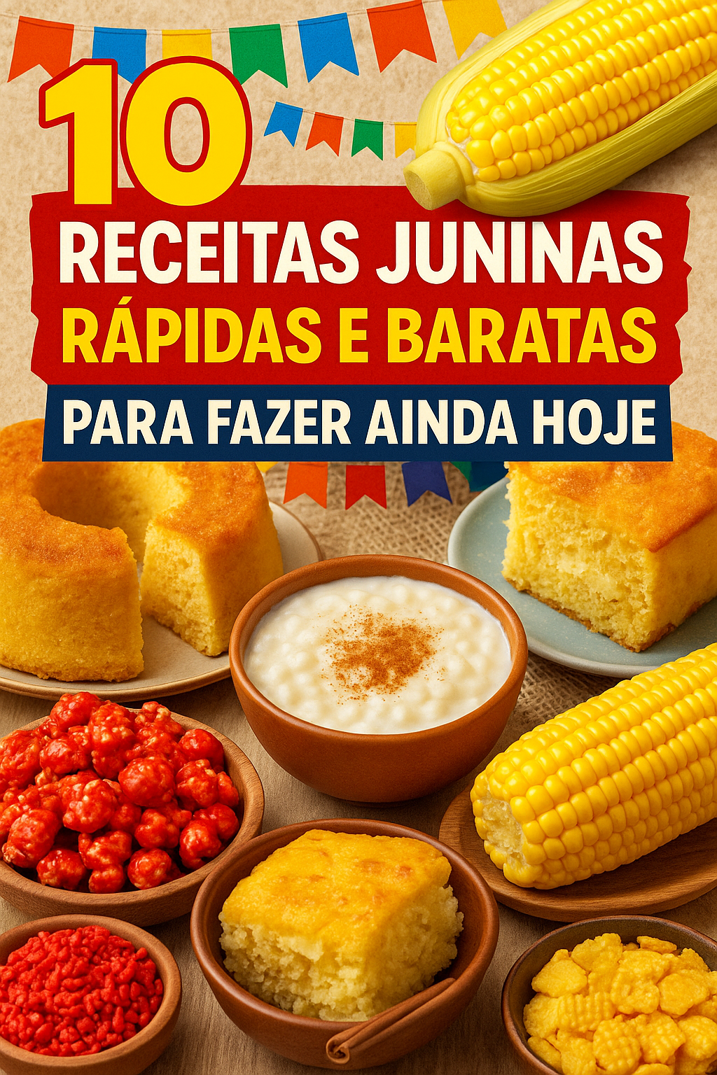 10 Receitas Juninas Rápidas e Baratas para Fazer Ainda Hoje 