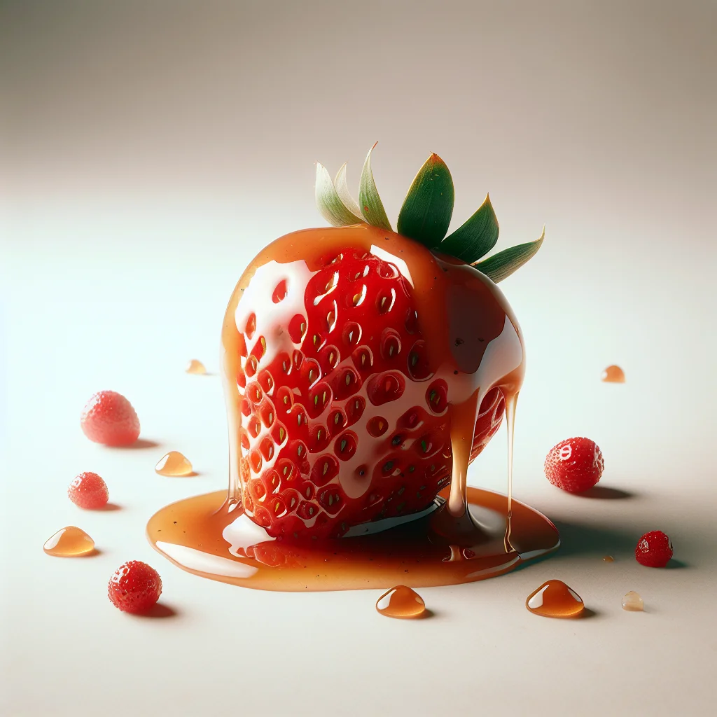 Morango do amor: um doce prazer em vermelho e brilho