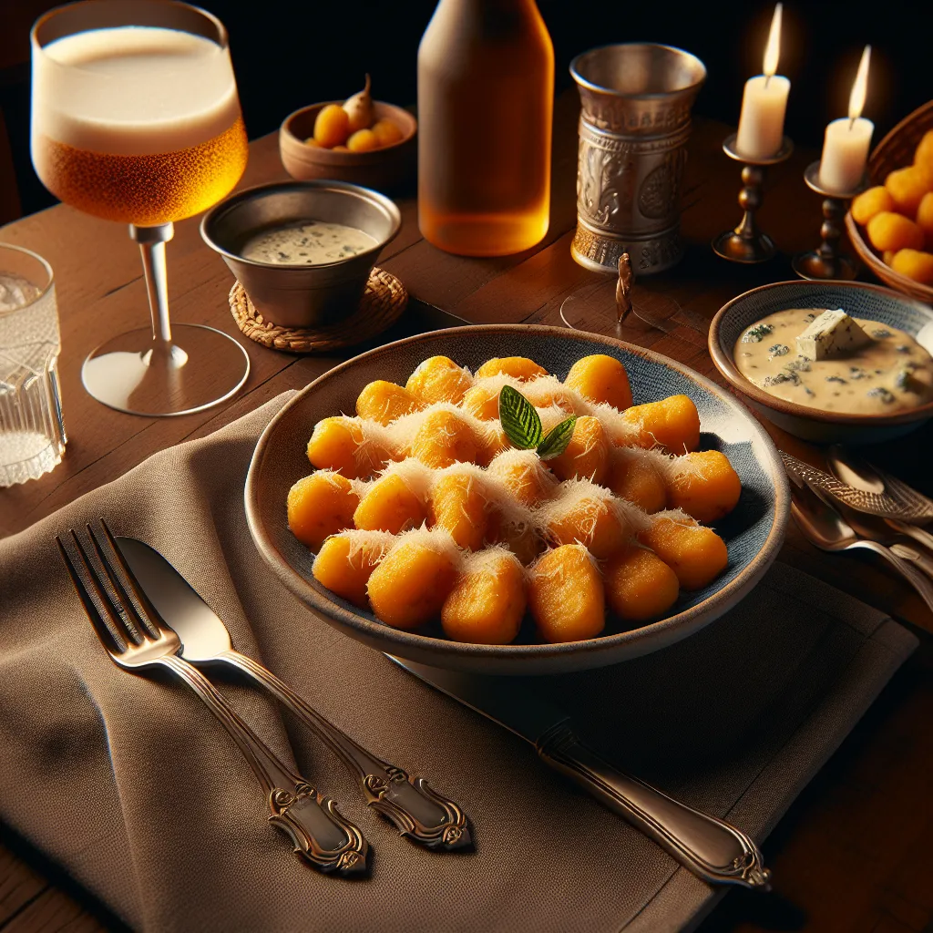 Nhoque de Mandioquinha com Molho de Gorgonzola