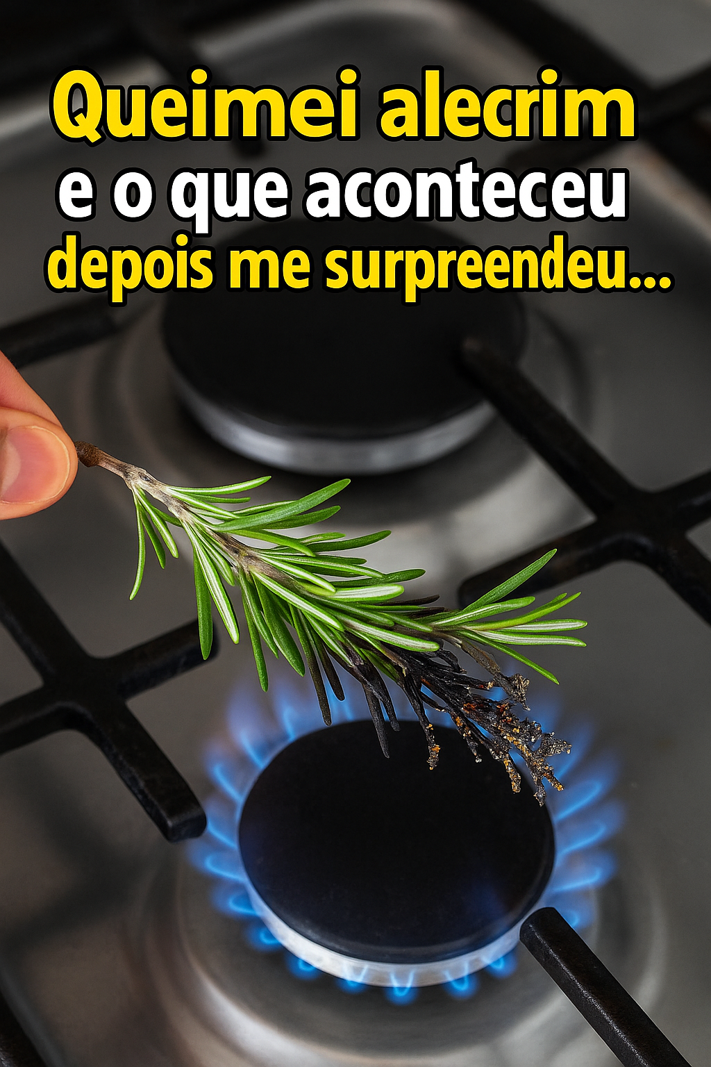 Queimei alecrim e o que aconteceu depois me surpreendeu...
