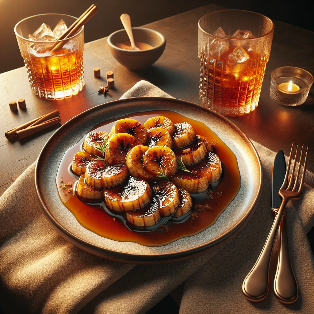 Receita de Banana Caramelizada com Canela