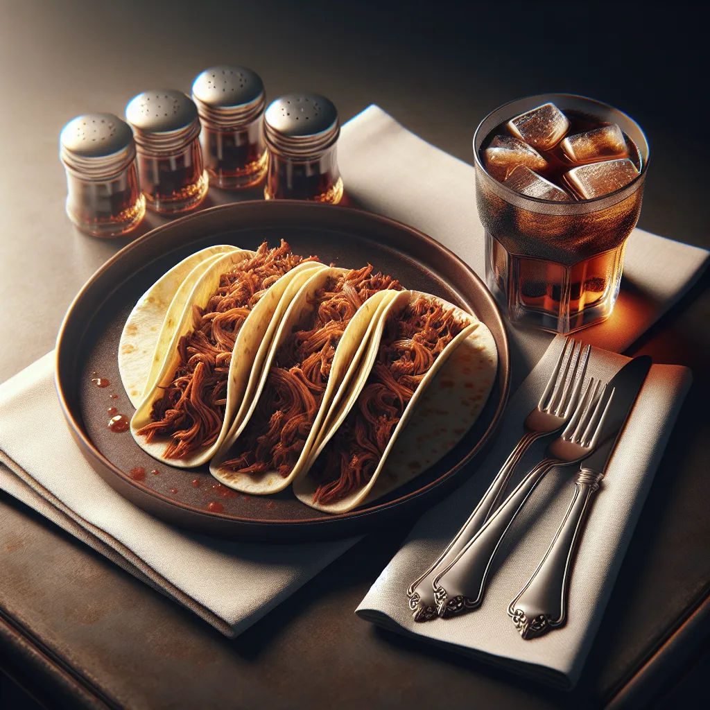 Tacos de Carne Desfiada ao Estilo Mexicano