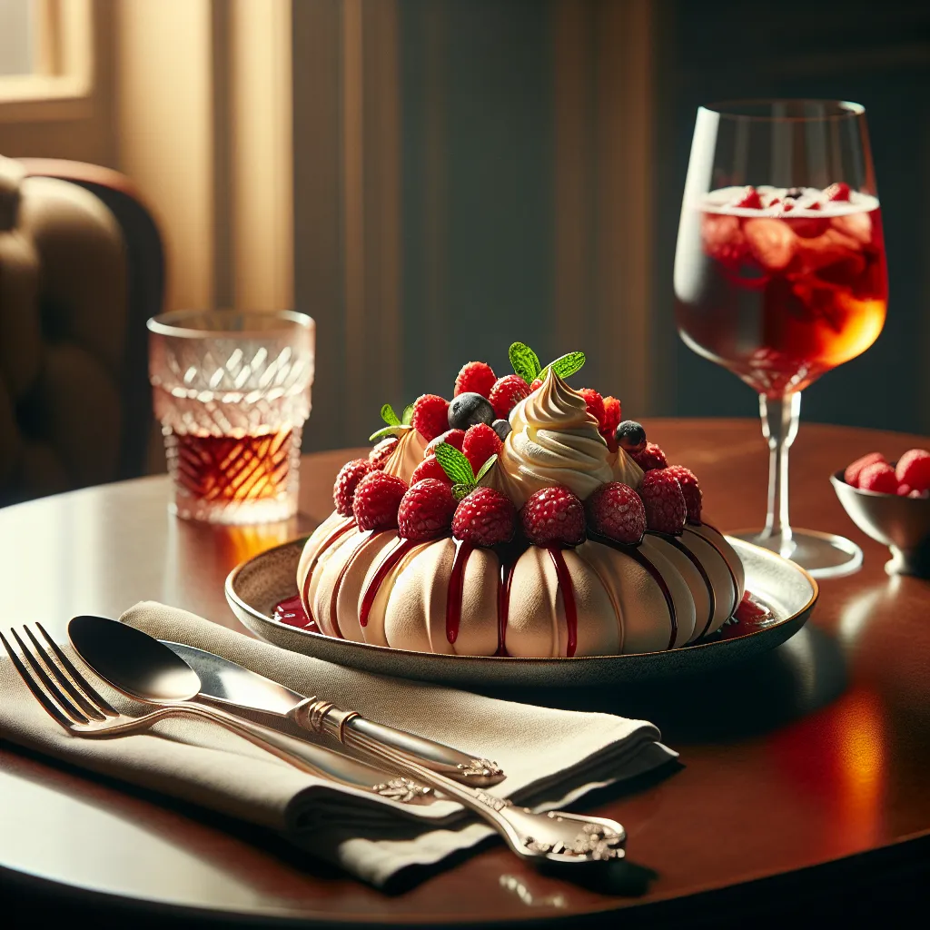 Pavlova de Frutas Vermelhas com Creme de Mascarpone
