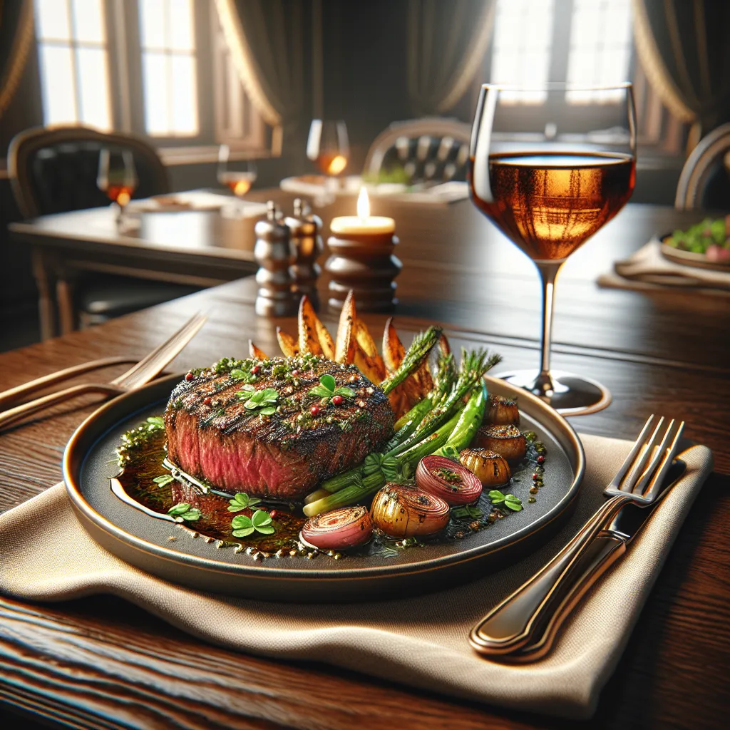 Picanha Grelhada ao Alho e Ervas com Vinagrete de Chimichurri